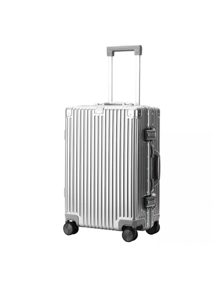 Bopai Aluminium Suitcase Travel Luggage Silver image 1