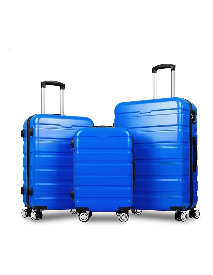 3PCS Luggage Suitcase Trolley Set Hard Case Travel Storage TSA Lock Sparco Elite Blue image 1