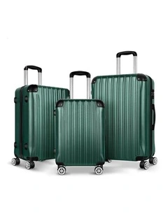 3PCS Luggage Suitcase Trolley Set Hard Case Travel Storage TSA Lock Voyage Pro Green