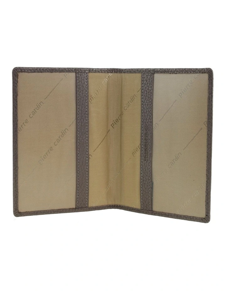 Pierre Cardin Leather Passport Wallet Cover in Metallic Bronze image 2
