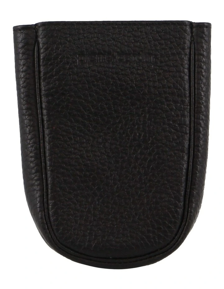 Pierre Cardin Italian Leather Keyring Pouch in Black image 1