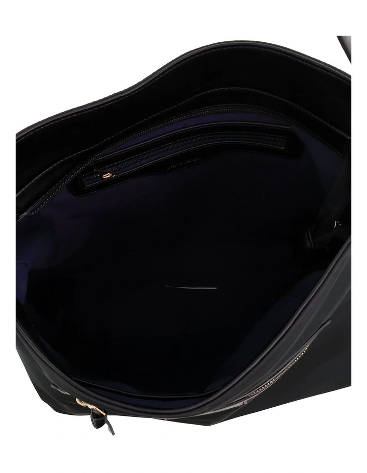 Pierre Cardin Monaco Nylon Shoulder Bag in Black - Nylon/Vegan Leather image 2