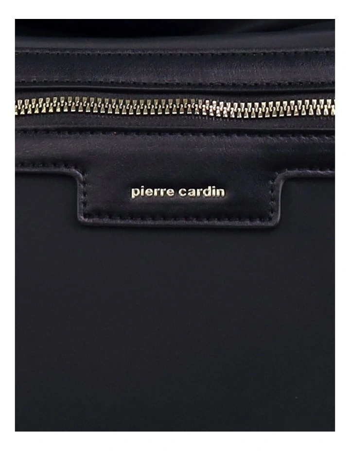 Pierre Cardin Monaco Nylon Shoulder Bag in Black - Nylon/Vegan Leather image 5