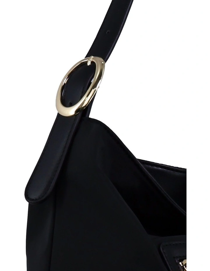 Pierre Cardin Monaco Nylon Shoulder Bag in Black - Nylon/Vegan Leather image 6