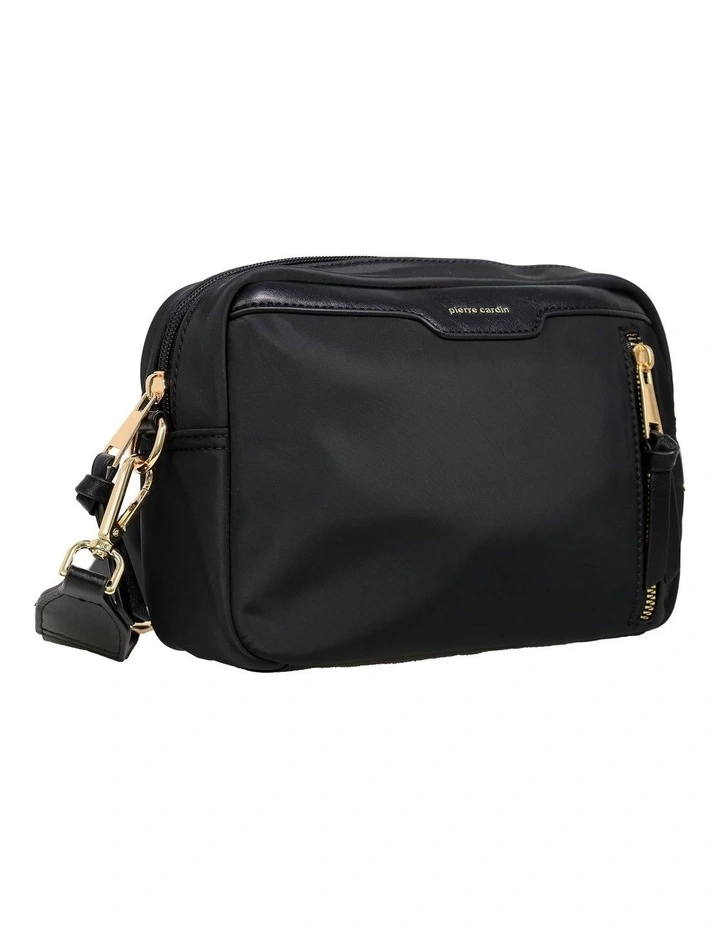 Pierre Cardin Monaco Nylon Everyday Bag in Black - Nylon/Vegan Leather image 4