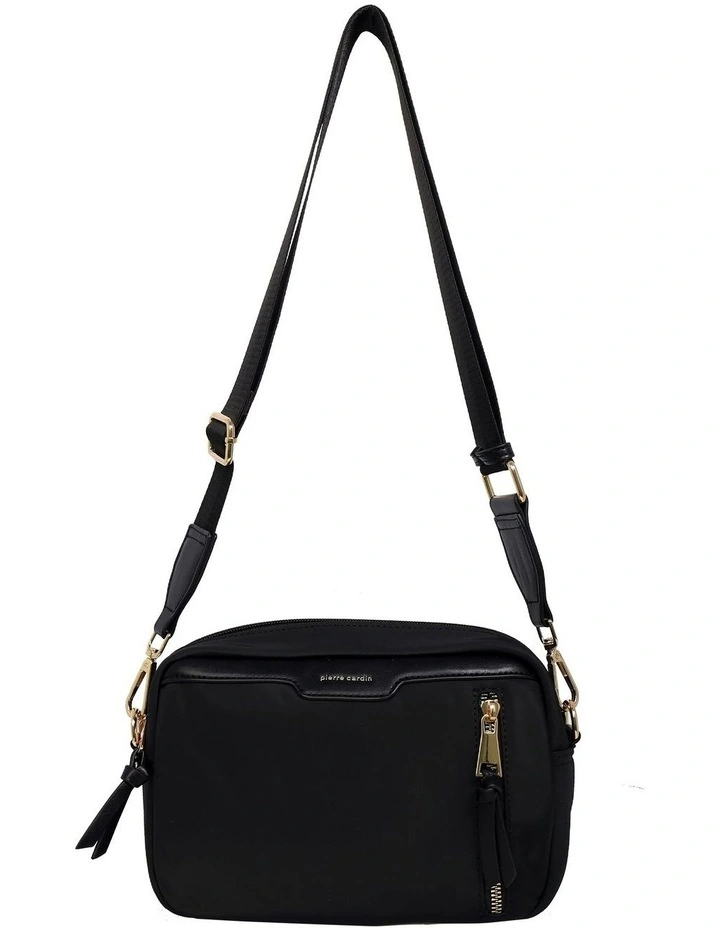 Pierre Cardin Monaco Nylon Everyday Bag in Black - Nylon/Vegan Leather image 5