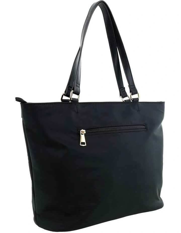 Pierre Cardin Monaco Nylon Tote Bag in Black - Nylon/Vegan Leather image 4
