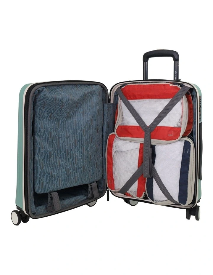 Pierre Cardin Oasis Hard Shell Medium and Cabin Bundle 2-Piece Set in Mint - Polycarbonate (PC) image 3