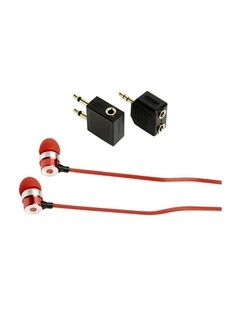 Korjo Ear Buds & Travel Kit - Red