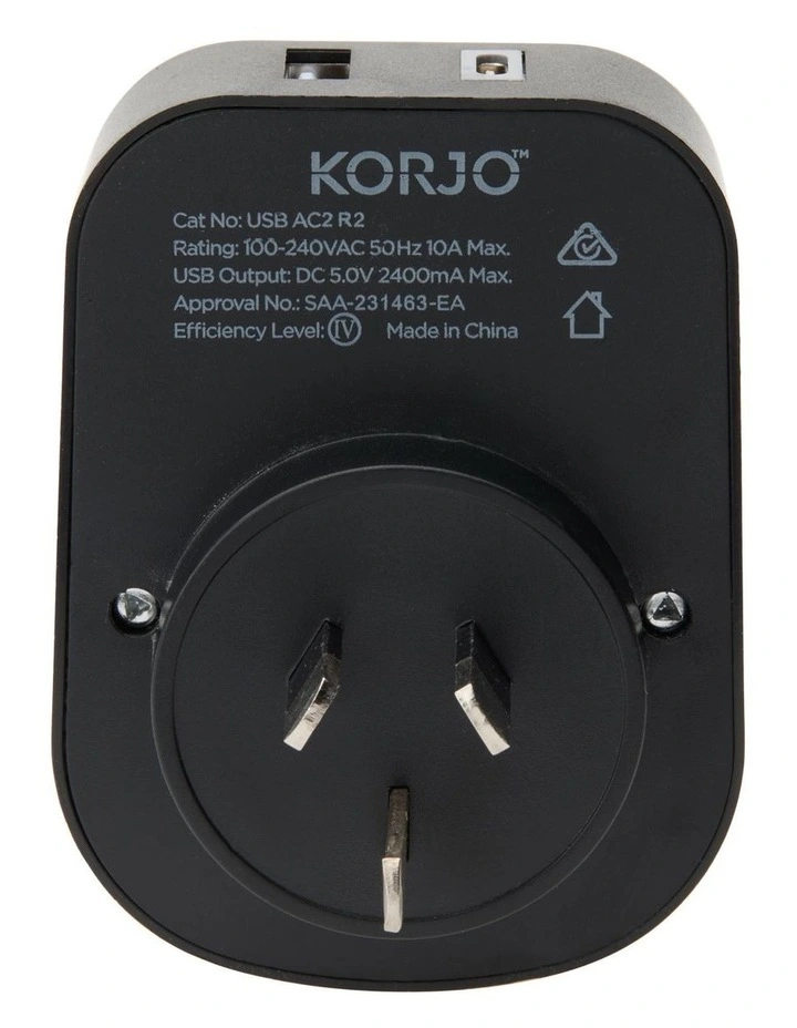 Korjo USB A&C and Power Reverse Adaptor for Aus /NZ image 2