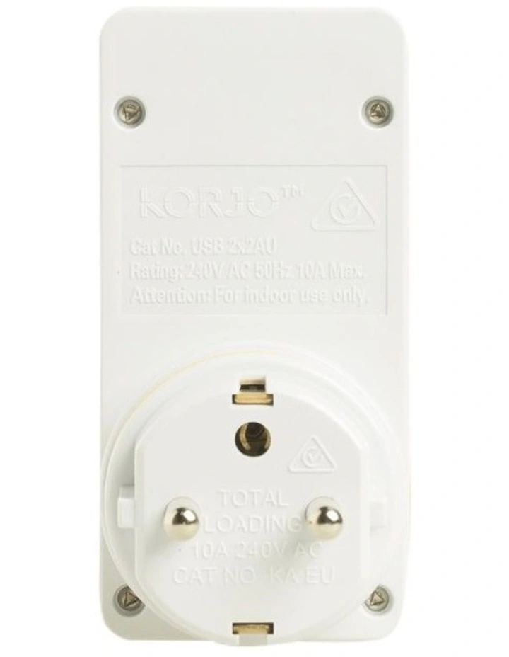 Korjo 2x2 USB-A Adaptor for Japan image 2