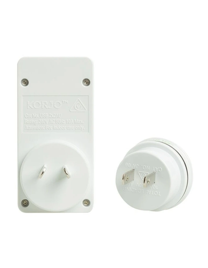 Korjo 2x2 USB-A Adaptor for Japan image 3