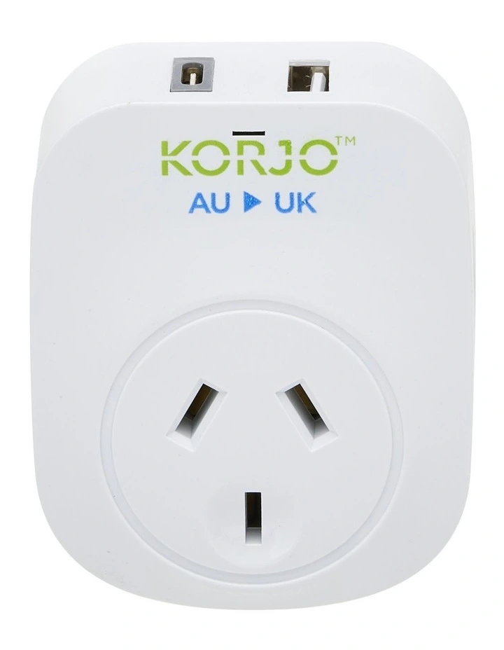 Korjo USB A&C and Power Adaptor for UK image 2