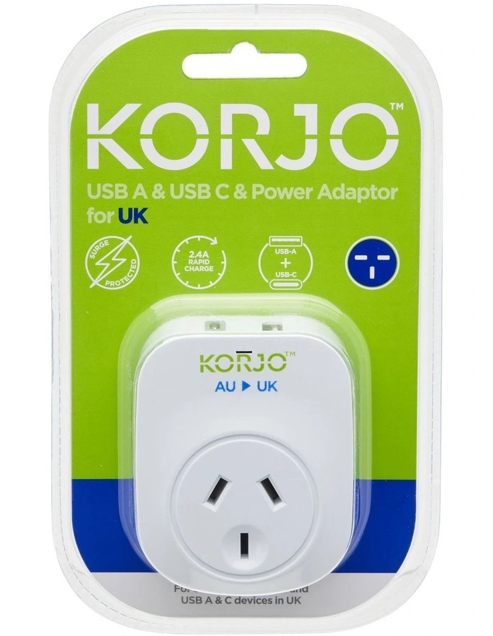 Korjo USB A&C and Power Adaptor for UK image 5