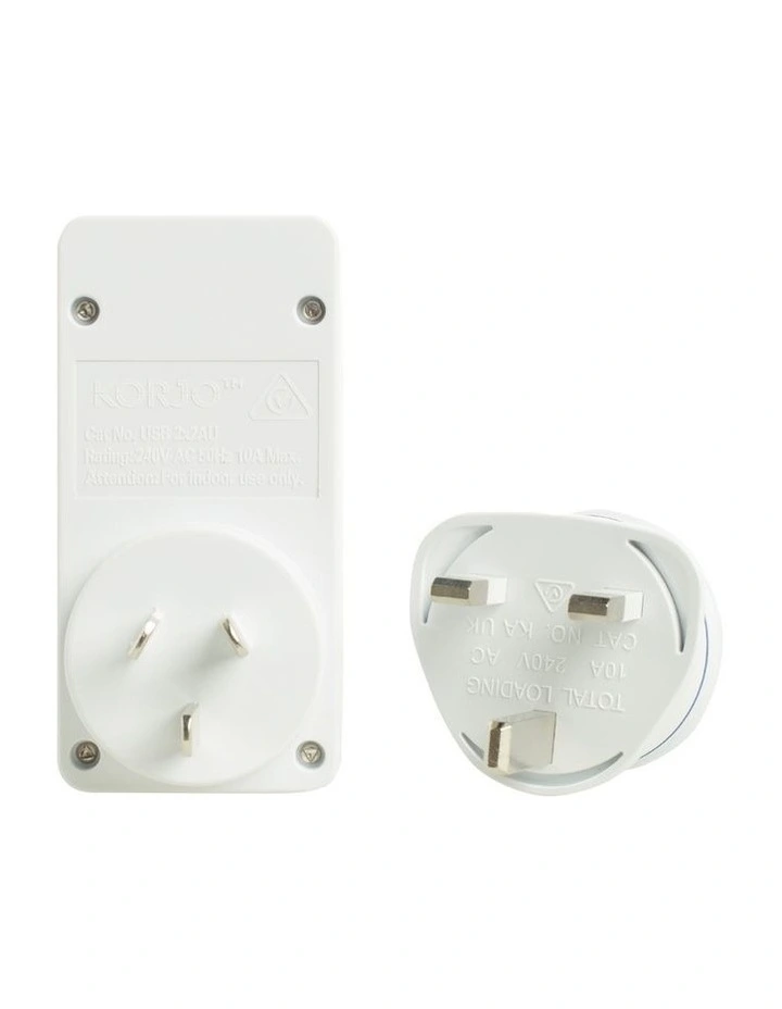 Korjo 2x2 USB-A Adaptor for UK image 3