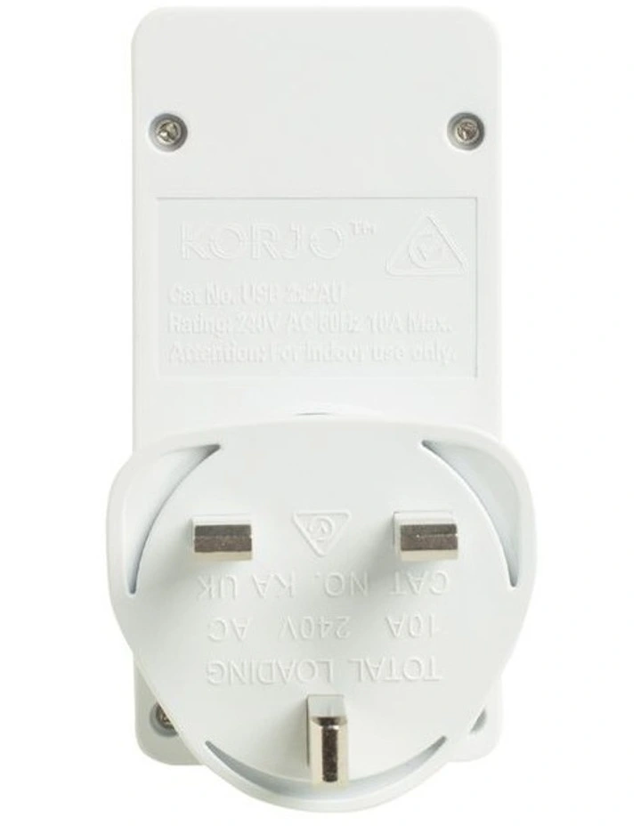 Korjo 2x2 USB-A Adaptor for UK image 4