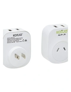 Korjo USB A&C and Power Adaptor for Japan