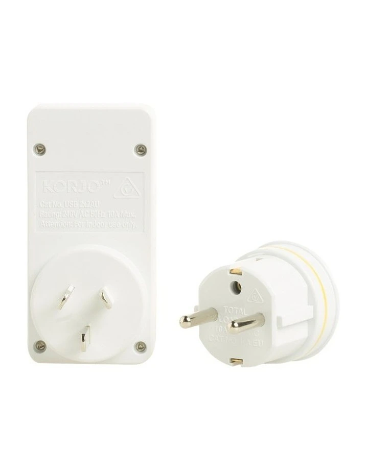 Korjo 2x2 USB-A Adaptor for Europe image 3