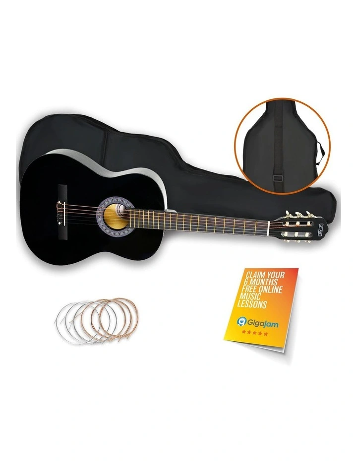 3rd Avenue Full Size Classical Guitar Pack - Black image 2