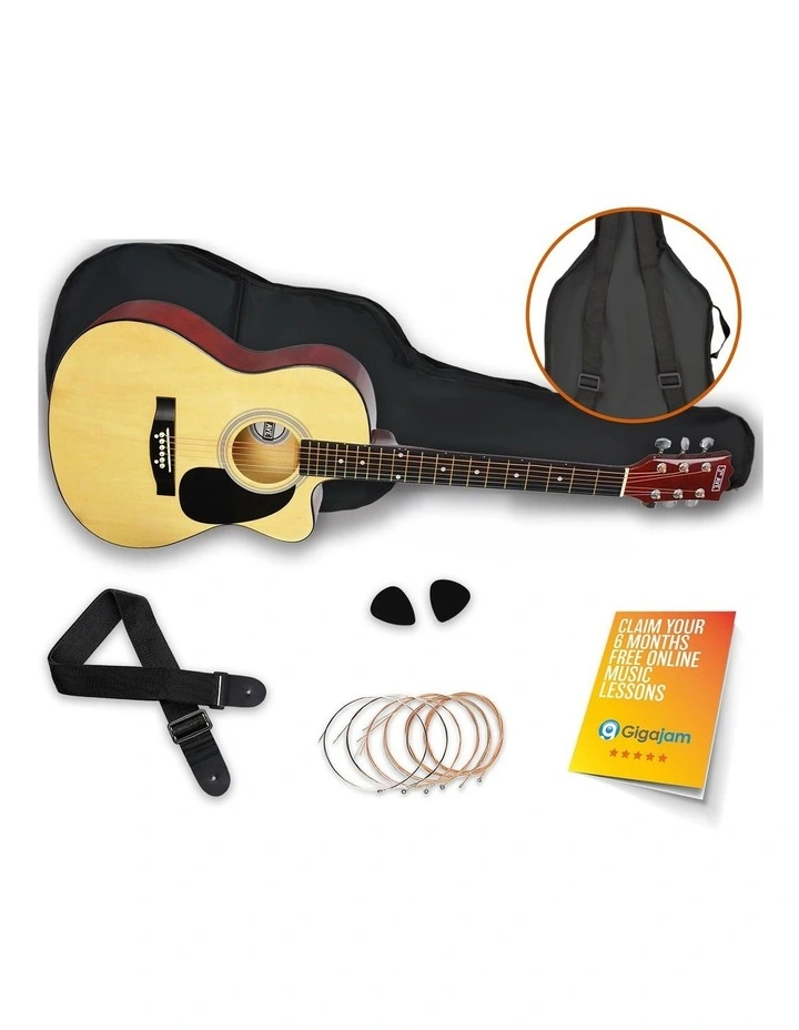 3rd Avenue Cutaway Acoustic Guitar Pack - Natural image 3