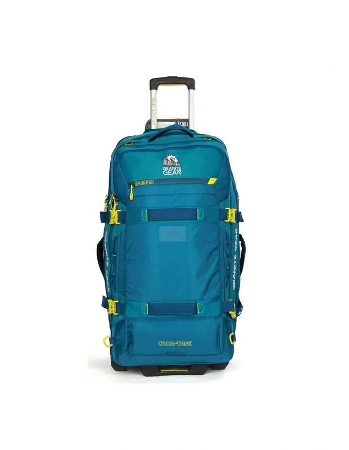 Wheeled Duffel Weekender Gym Travel Bag Blue image 2