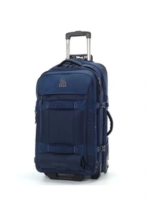 Wheeled Duffel Weekender Gym Travel Bag Blue