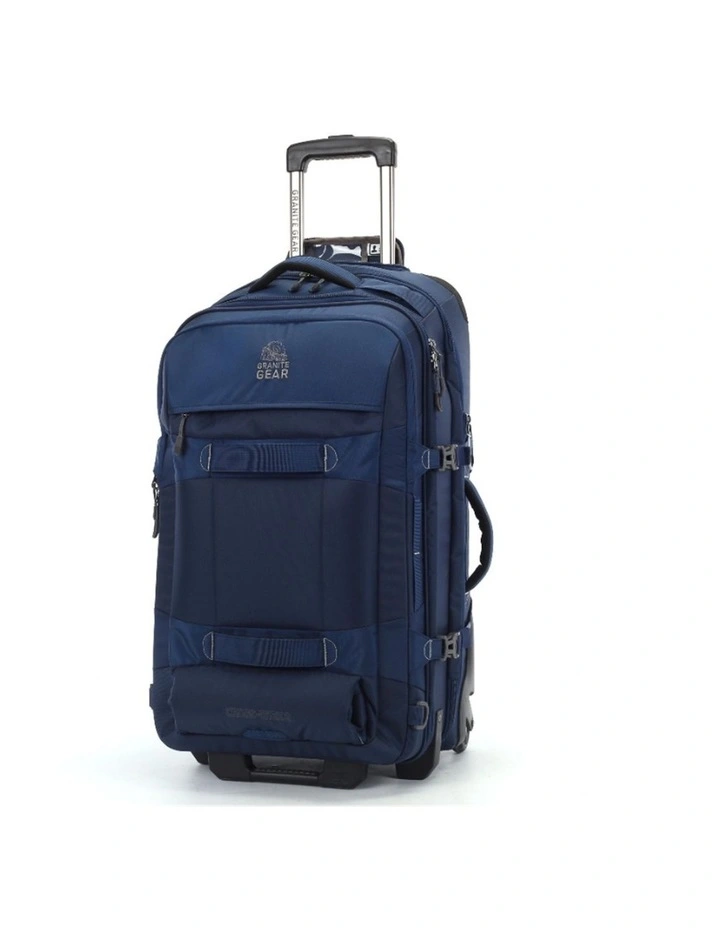 Wheeled Duffel Weekender Gym Travel Bag Blue image 1