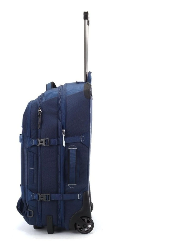Wheeled Duffel Weekender Gym Travel Bag Blue image 4