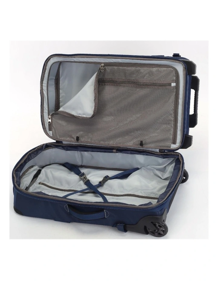 Wheeled Duffel Weekender Gym Travel Bag Blue image 6