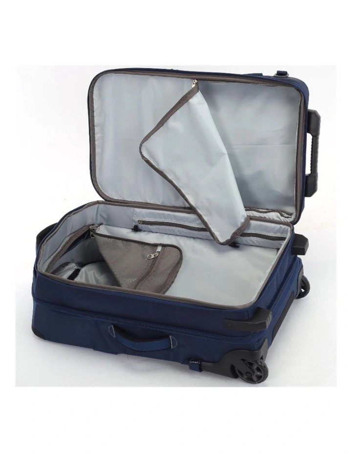 Wheeled Duffel Weekender Gym Travel Bag Blue image 7