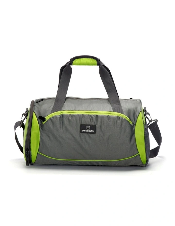 Swiss Waterproof Duffel Weekender Gym Travel Bag Green image 1