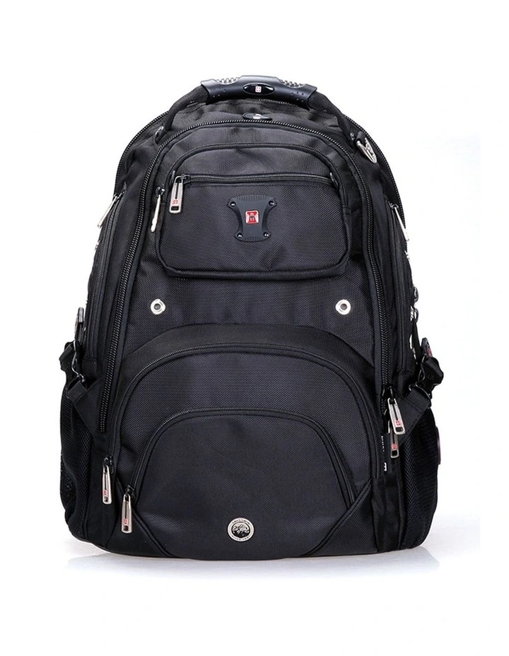 Waterproof 17 Laptop Backpack Travel Business Work Bag Black image 1