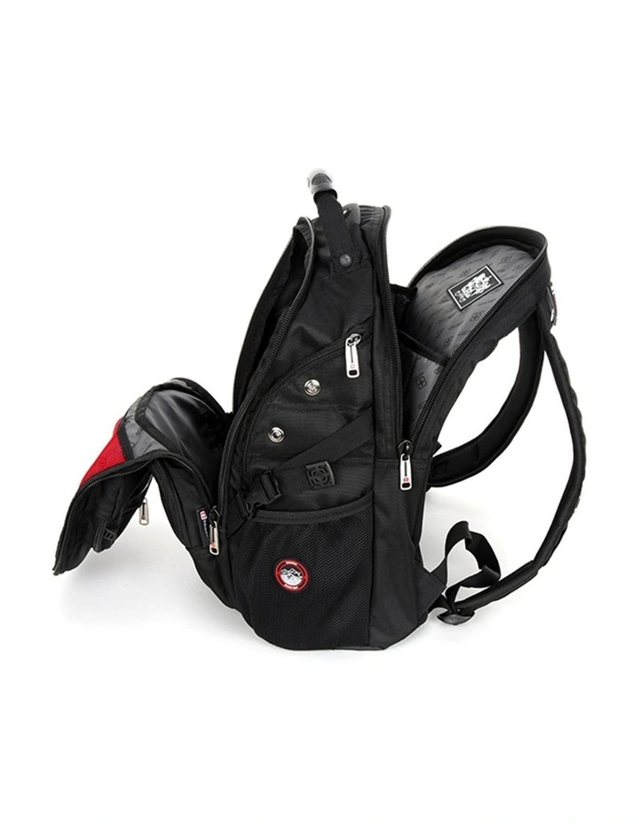 Waterproof 17 Laptop Backpack Travel Business Work Bag Black image 3