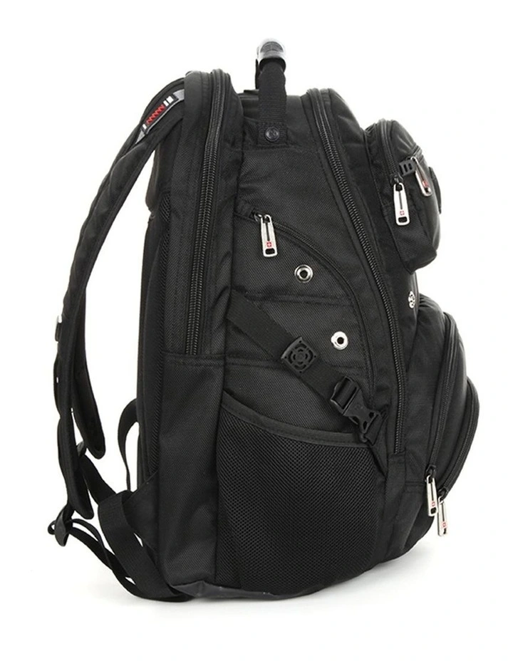 Waterproof 17 Laptop Backpack Travel Business Work Bag Black image 5