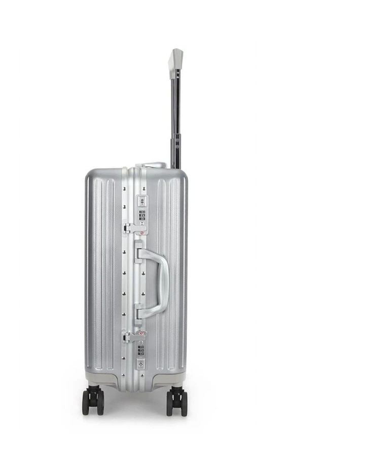 Swiss Aluminium Suitcase Travel Luggage in Silver image 5