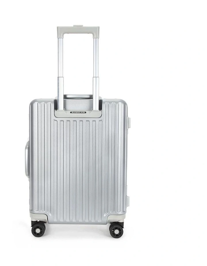 Swiss Aluminium Suitcase Travel Luggage in Silver image 6