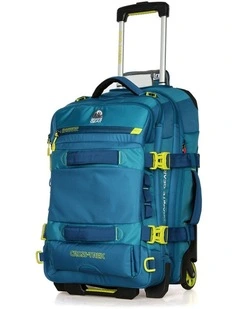 Wheeled Duffel Weekender Gym Travel Bag Blue