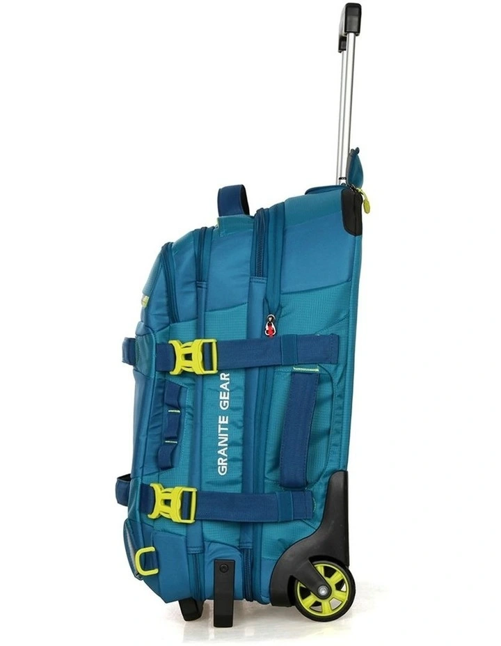 Wheeled Duffel Weekender Gym Travel Bag Blue image 3