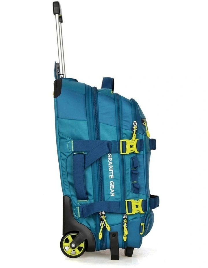 Wheeled Duffel Weekender Gym Travel Bag Blue image 4
