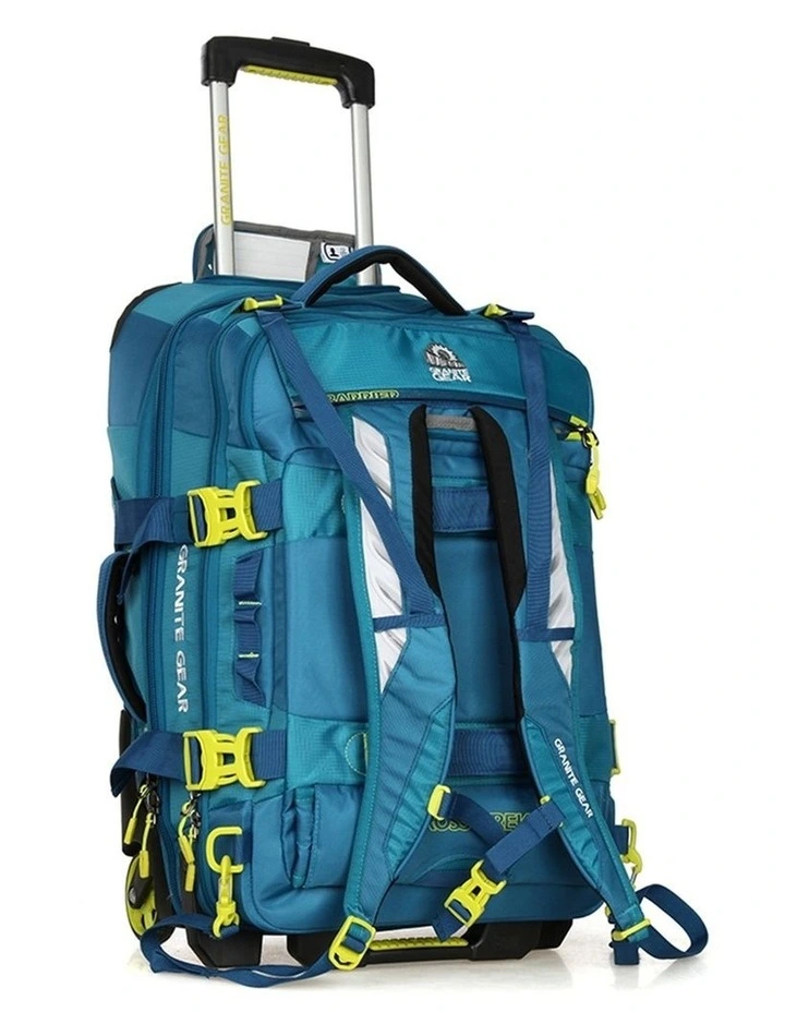 Wheeled Duffel Weekender Gym Travel Bag Blue image 6