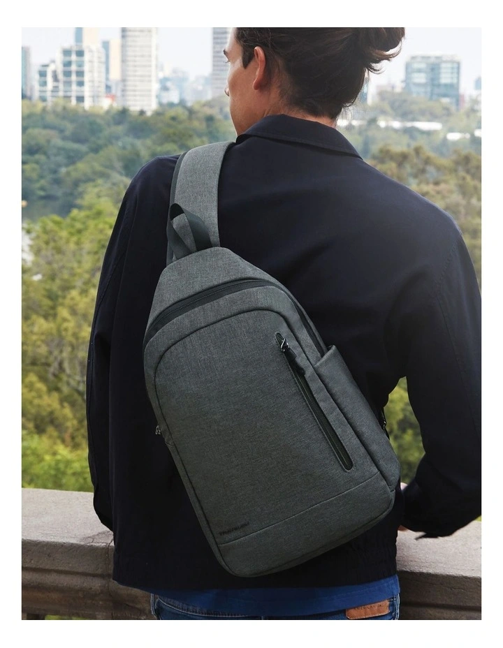 Urban Anti-Theft Tablet Sling Bag in Slate image 6