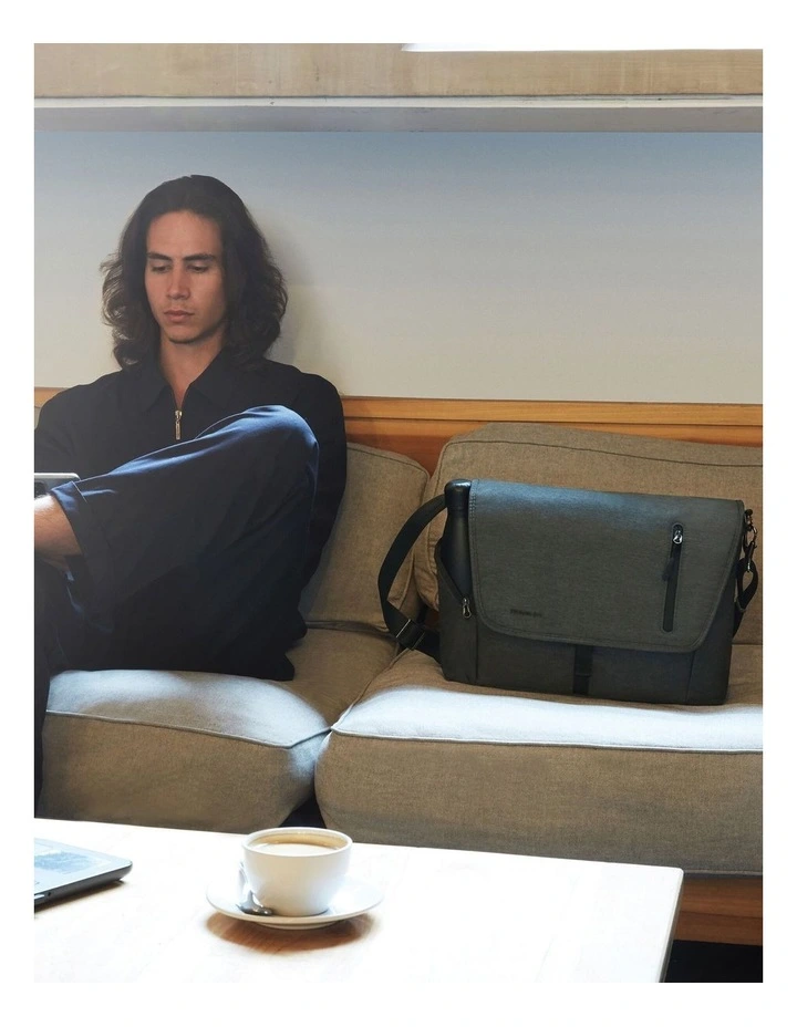 Urban Anti-Theft 14 Laptop & Tablet Messenger Bag in Slate image 6