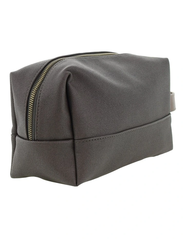 Pierre Cardin Coated Canvas Travel Toiletry Bag in Charcoal - Coated canvas (PU finish) image 4