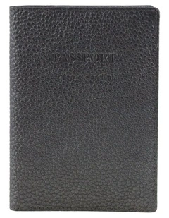 Pierre Cardin Leather Passport Wallet Cover in Grey