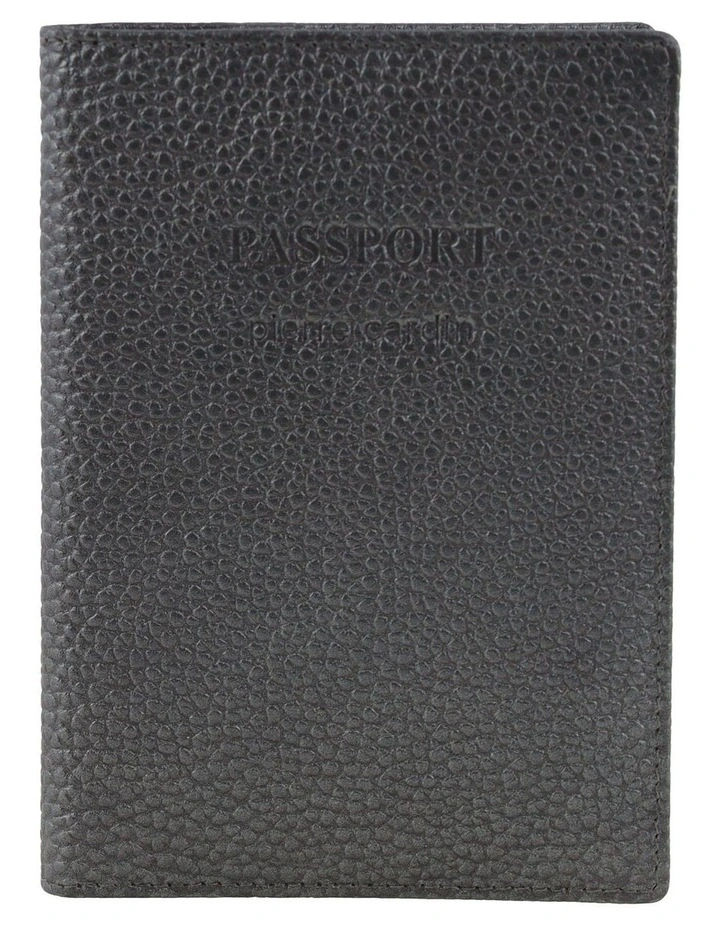 Pierre Cardin Leather Passport Wallet Cover in Grey image 1