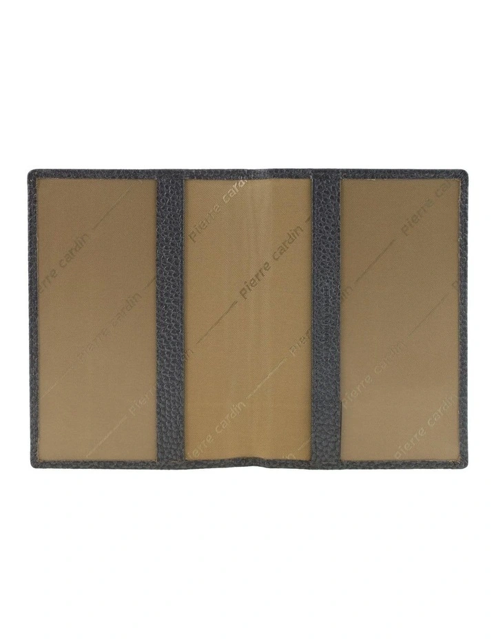 Pierre Cardin Leather Passport Wallet Cover in Grey image 2