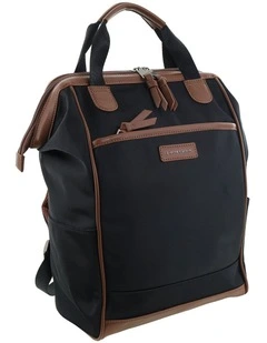 Pierre Cardin 2-Tone Lite Backpack in Black