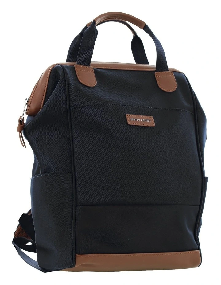 Pierre Cardin 2-Tone Lite Backpack in Black image 1