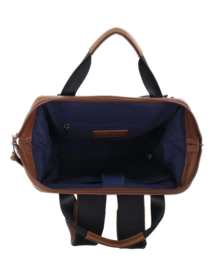 Pierre Cardin 2-Tone Lite Backpack in Black image 3