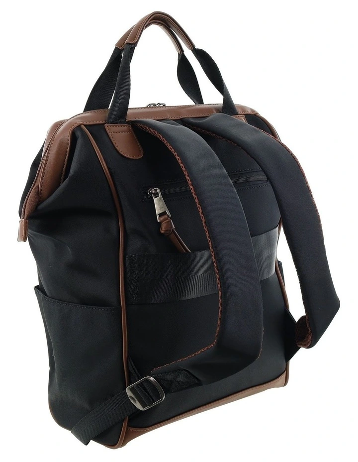 Pierre Cardin 2-Tone Lite Backpack in Black image 4